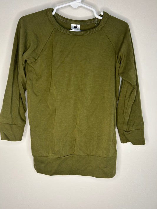 pre-loved :: 3-4T Bamboo Green Crewneck