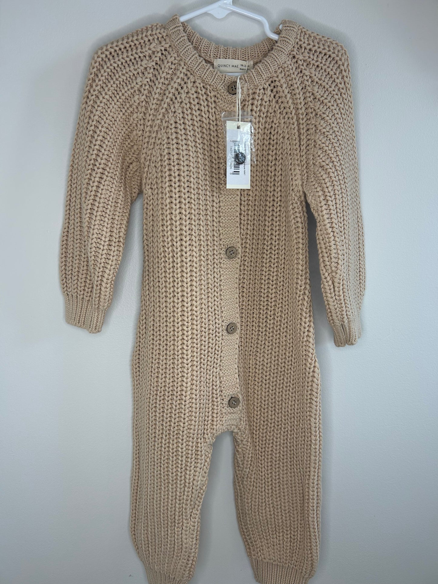pre-loved :: 18-24M Chunky Knit Romper (NWT)
