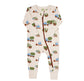 Organic 2-Way Zip Romper - Trucks