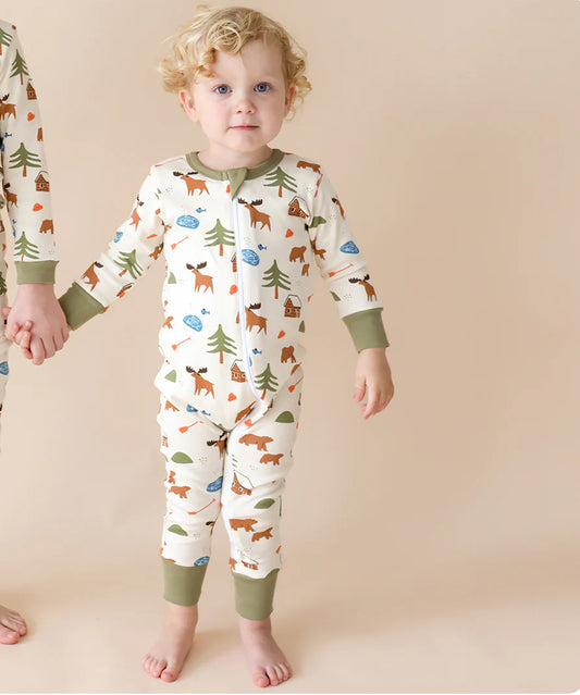 Organic 2-Way Zip Romper - Oh Canada