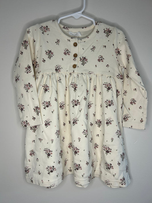 pre-loved :: 3T Beige Purple Floral Dress