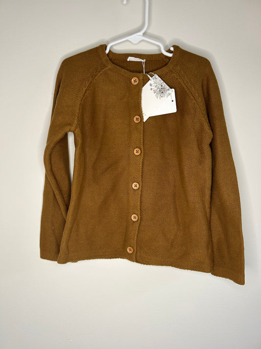 pre-loved :: 5T Brown Knit Cardigan (NWT)