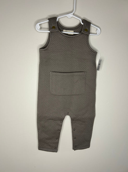 pre-loved :: 12-18M Grey Organic Cotton Overalls (NWT)