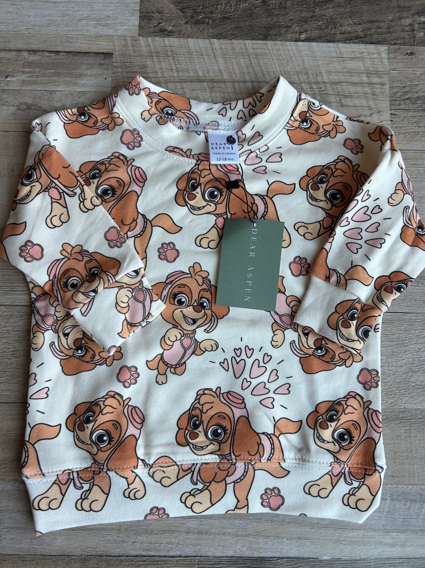 Dear Aspen Rescues - Skye Hearts Crewneck