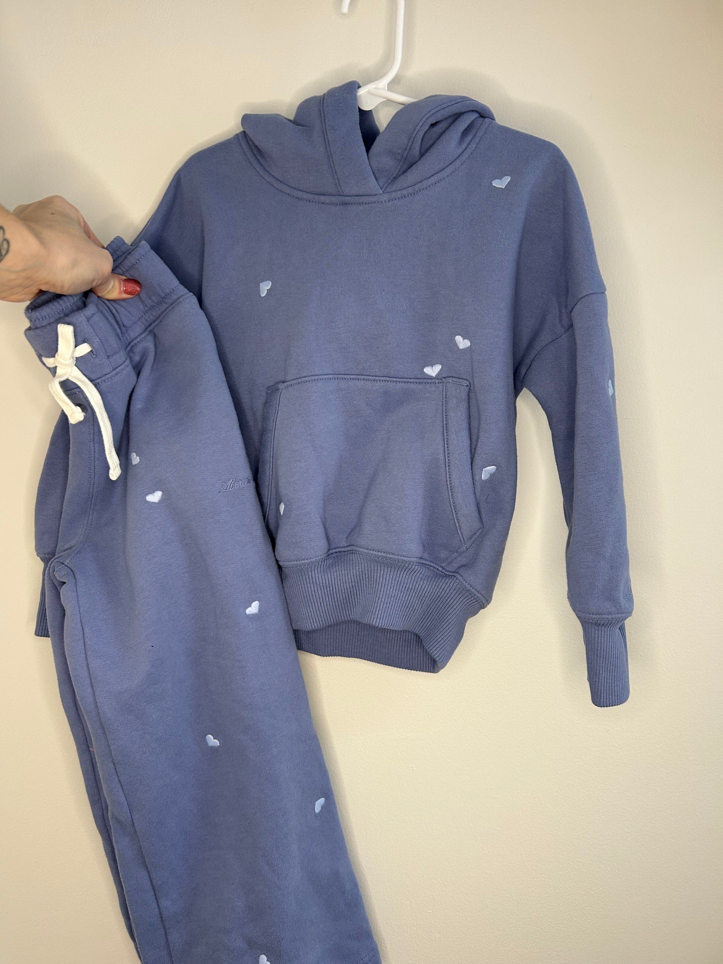 pre-loved :: 5-6T Purple Hearts Matching Set