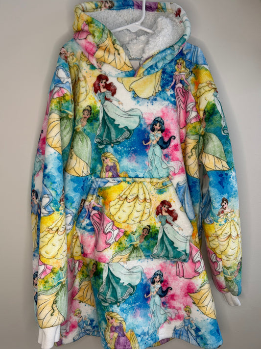 pre-loved :: 4-7Y Sherpa Hooded Princess Blanket