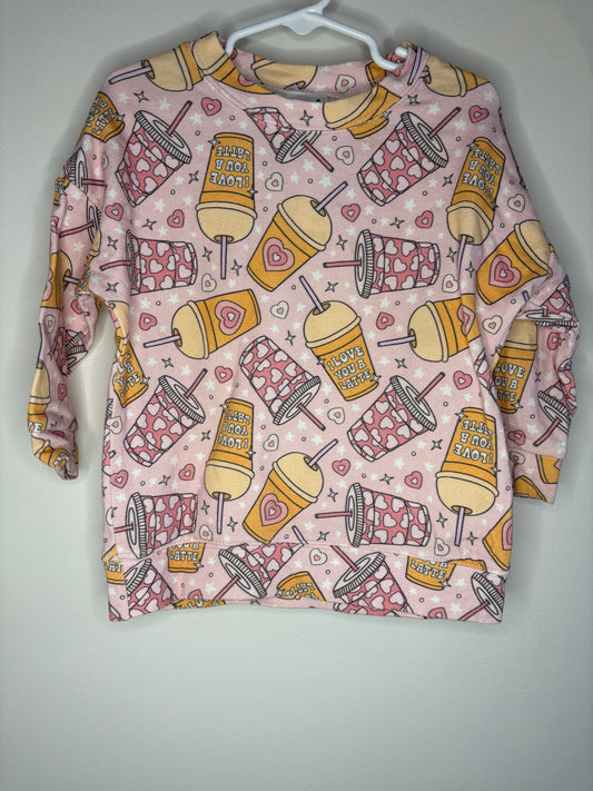 pre-loved :: 3T I Love You A Latte Crewneck