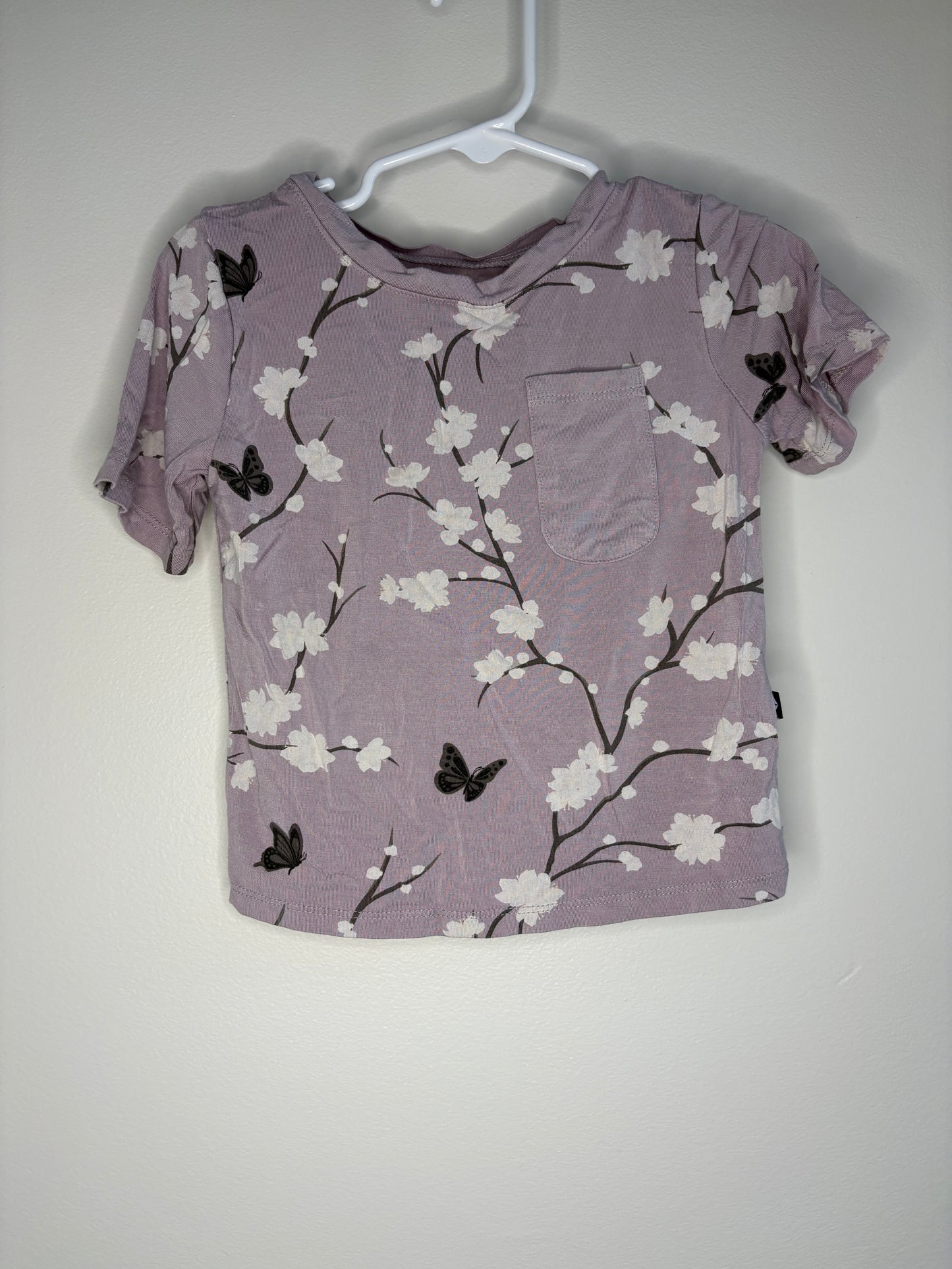 pre-loved :: 3T Purple Floral Bamboo Tee