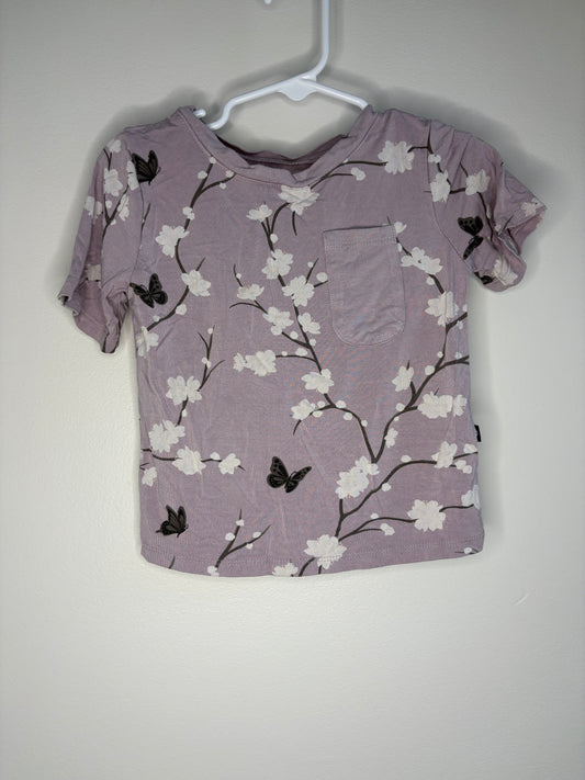 pre-loved :: 3T Purple Floral Bamboo Tee