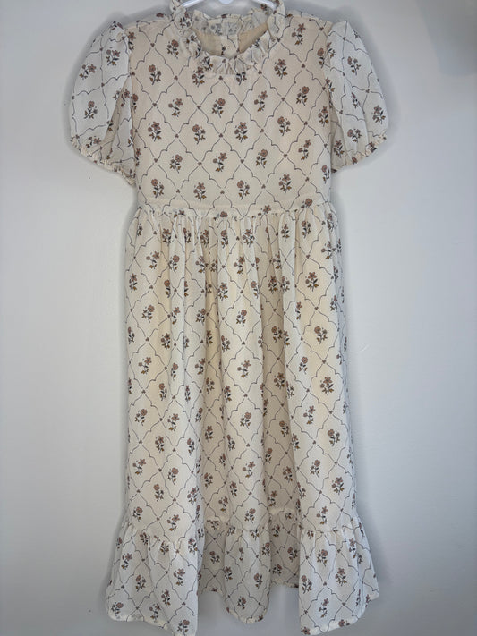 pre-loved :: 4T Ivory Floral Occasion Dress (NWT)