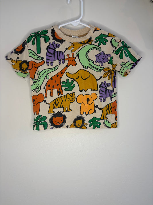 pre-loved :: 12-18M Zoo Animals Tee