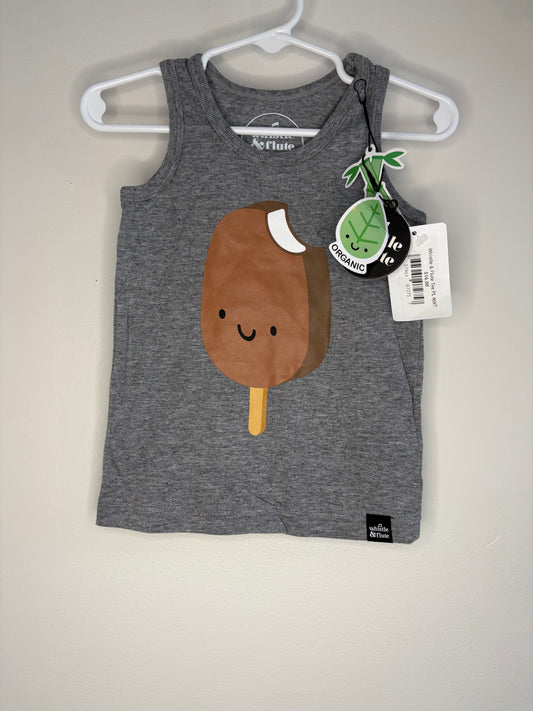 pre-loved :: 1-2T Kawaii Ice Cream Bar Tank (NWT)