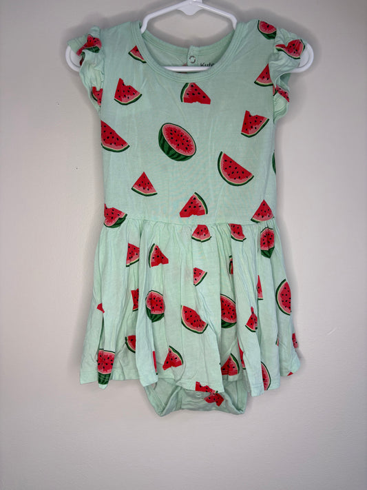pre-loved :: 3T Watermelon Bodysuit Twirl Dress