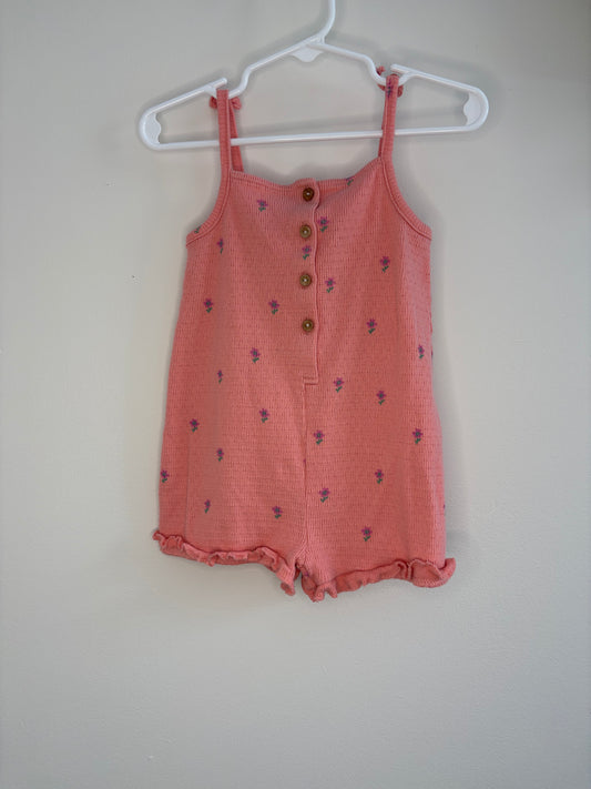 pre-loved :: 2T Pink Floral Romper
