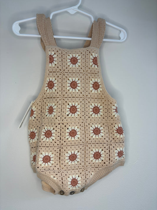 pre-loved :: 12-18M Crochet Knit Romper (NWT)