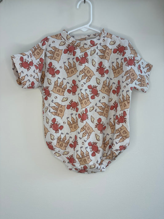 pre-loved :: 18-24M Sandcastle Crab Bubble Romper