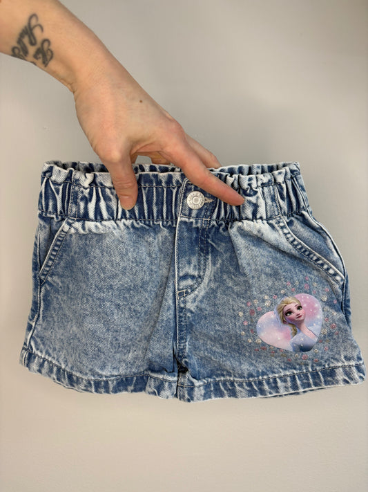 pre-loved :: 2-3T Frozen Denim Shorts