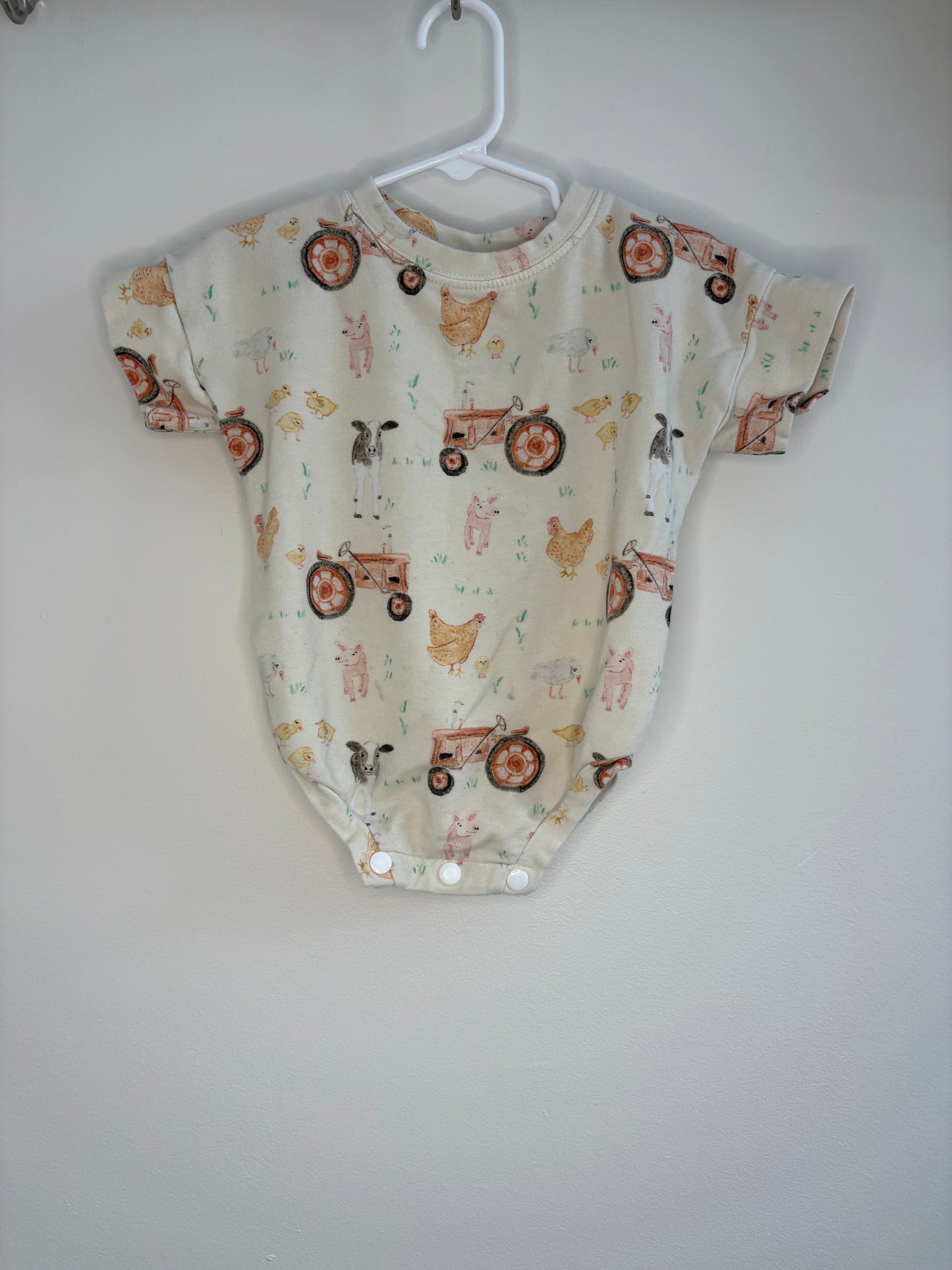 pre-loved :: 6-12M Farm Bubble Romper