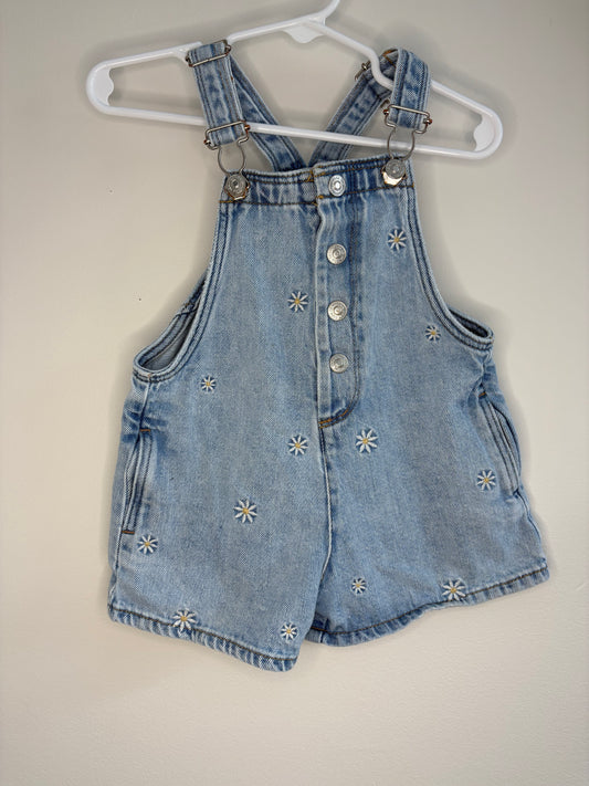 pre-loved :: 12-18M Daisy Denim Shortalls