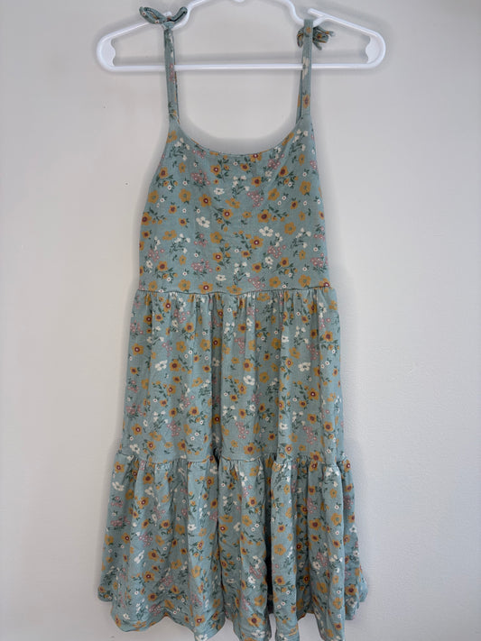 pre-loved :: 5T Bamboo Floral Dress (flaw)