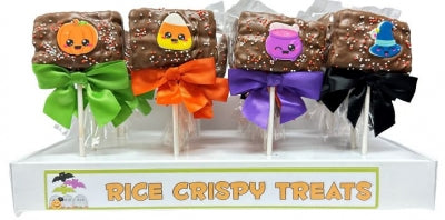 Trick or Treat Milk Chocolate Rice Crispy Pops