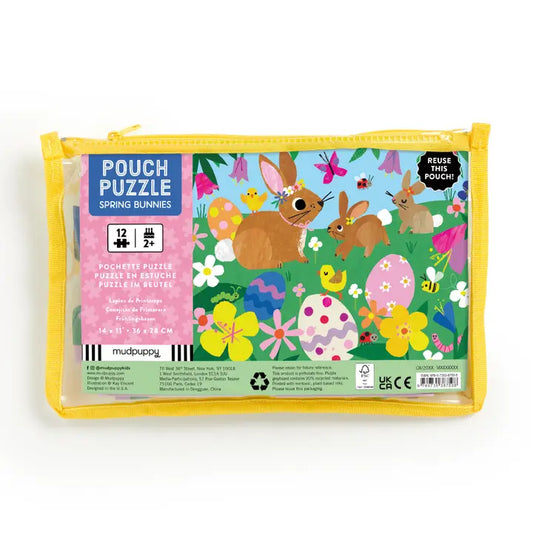 Spring Bunnies 12 Piece Pouch Puzzle