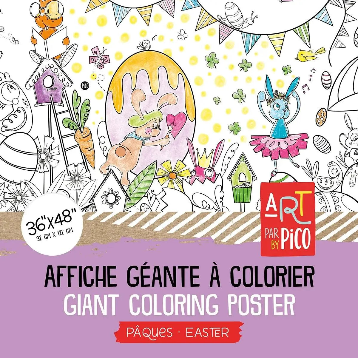 Easter Giant Coloring Poster