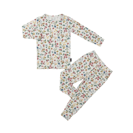 Long Sleeve PJ Set - Spring Meadow